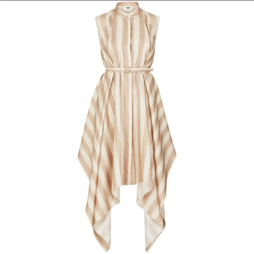 Fendi Striped Logo Dress - Picture 1 of 3